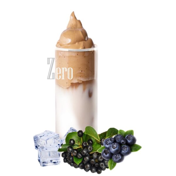 Aronia Blaubeere Geschmack - Eiskaffee Pulver zuckerfrei
