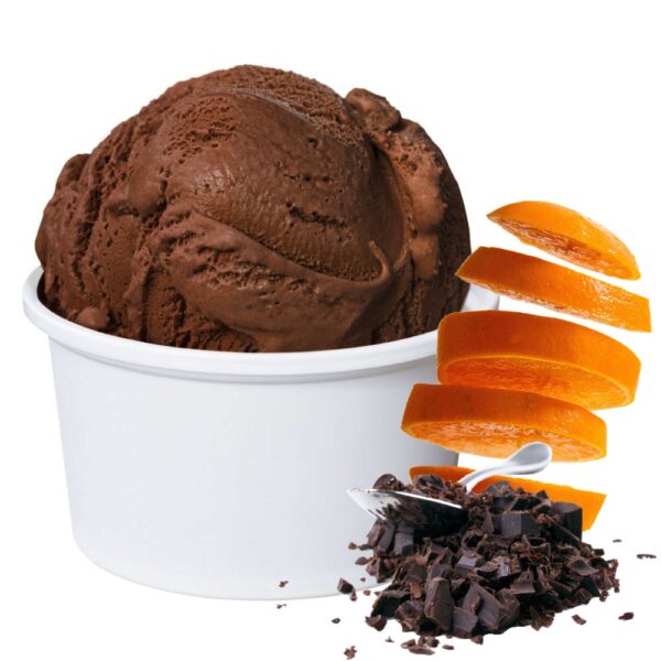 Bitterschokolade Orange Low Carb Eis Vegan | Eispulver