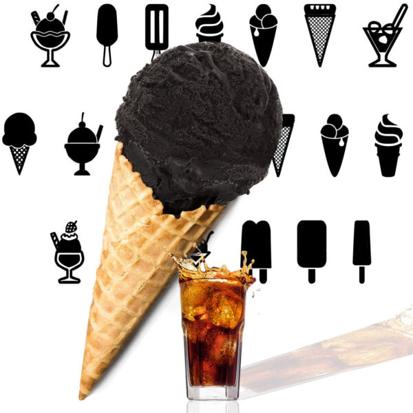 Cola Schwarzes Eis | Eispulver