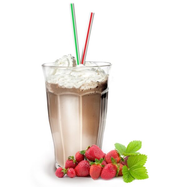 Erdbeeren Geschmack - Eiskaffee Pulver