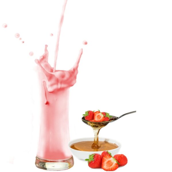 Erdbeersirup Geschmack - Milchshake Pulver