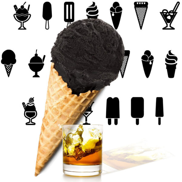 Rum Schwarzes Eis | Eispulver