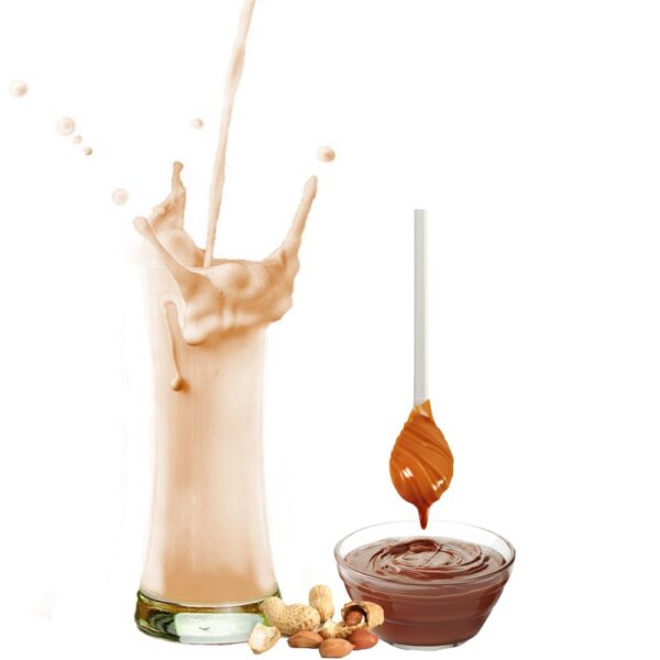 Schoko Karamell Erdnuss Nougat Geschmack - Milchshake Pulver