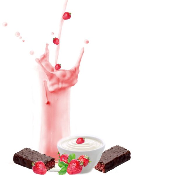 Schokolade Erdbeeren Joghurt Geschmack - Milchshake Pulver