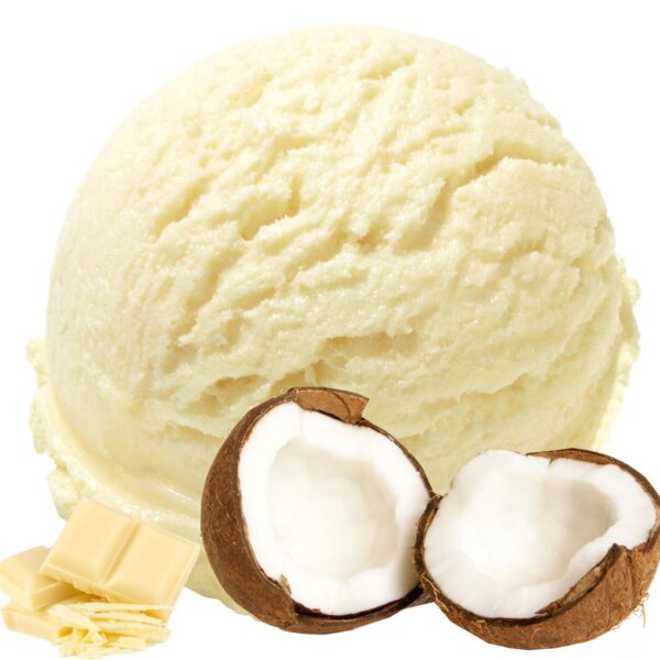 Weiße Schokolade Kokos Eis | Speiseeispulver