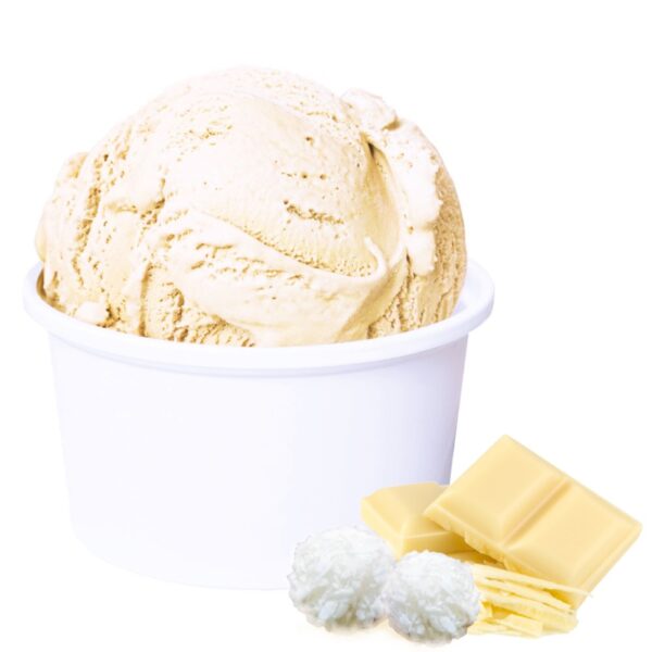 Weiße Schokolade Kokos Low Carb Eis Vegan | Eispulver
