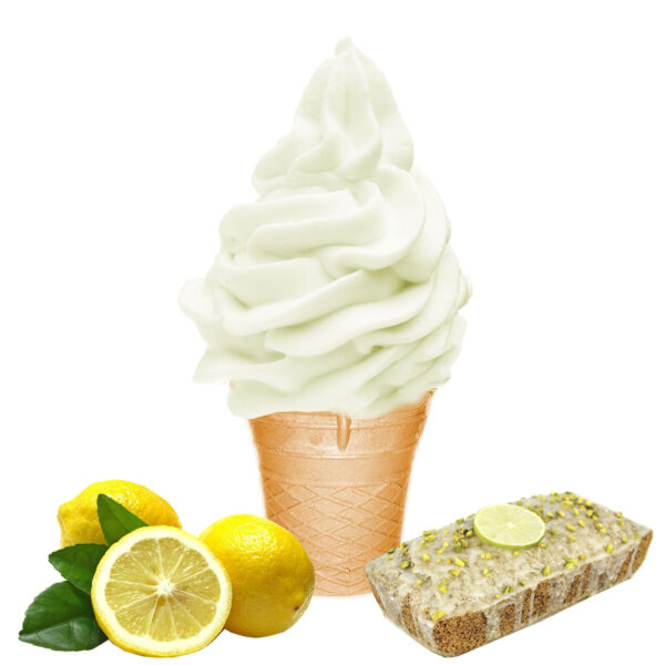 Zitronenkuchen Eis Dänisches | Softeispulver